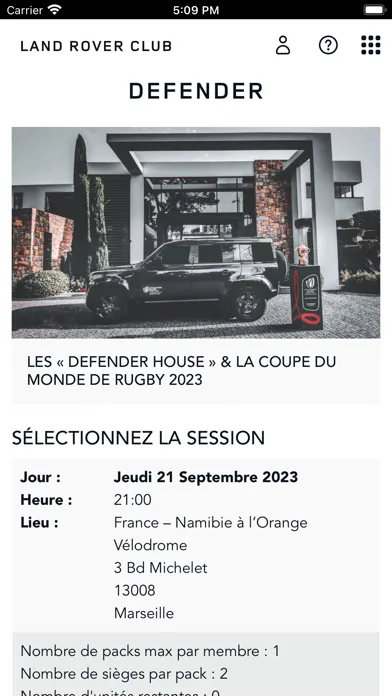 Capturas de pantalla de Land Rover Club France