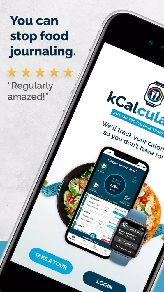 Capturas de tela do kCalculator AI Calorie Counter