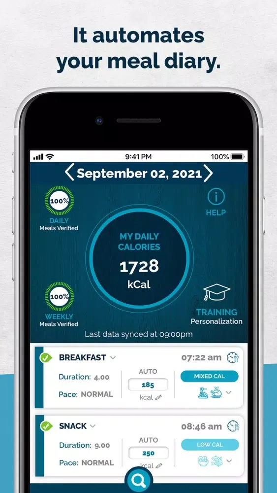 Capturas de tela do kCalculator AI Calorie Counter