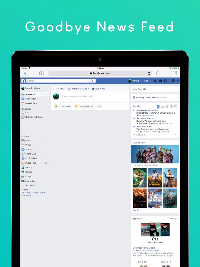 FeedZen iPad  スクリーンショット