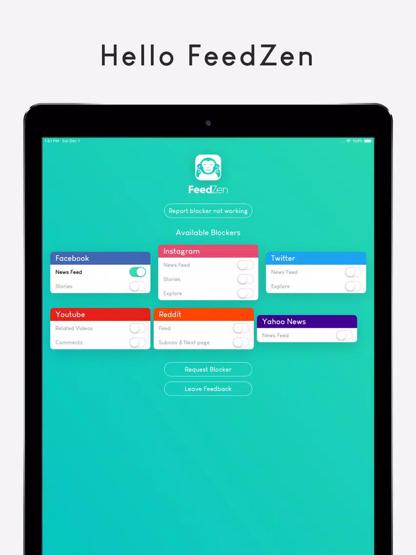 FeedZen iPad  スクリーンショット