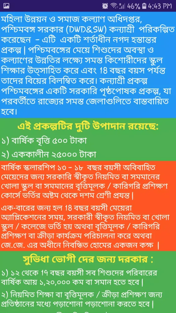 পশ্চিমবঙ্গের প্রকল্প Screenshots