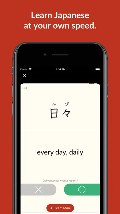 Tangkapan layar Manabi – Japanese Flashcards
