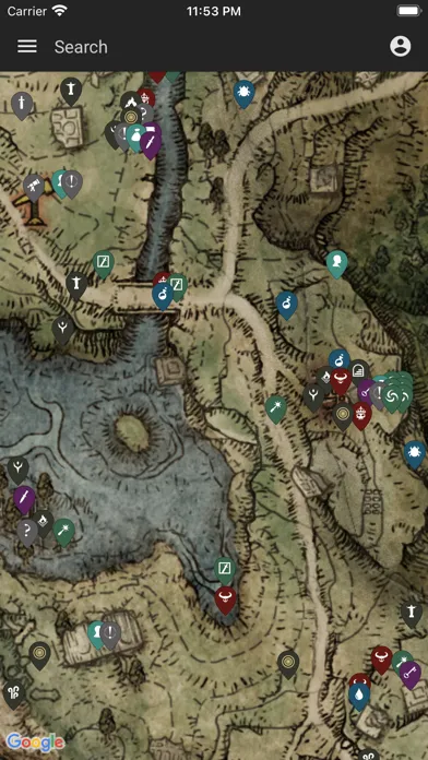 Capturas de pantalla de MapGenie: Elden Ring Map