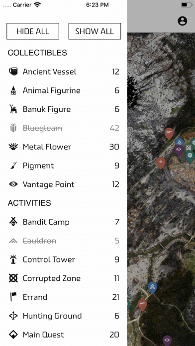 MapGenie: HZD Map Screenshots