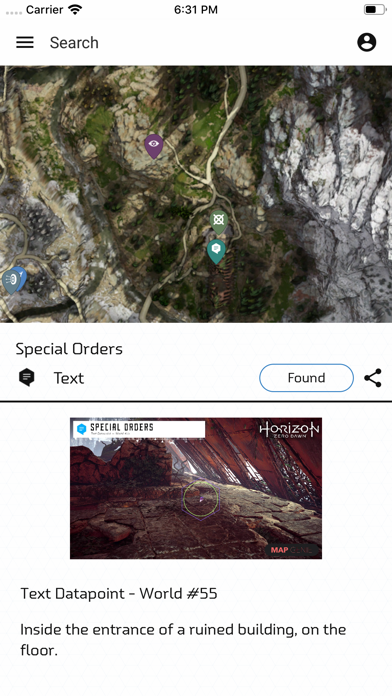 MapGenie: HZD Map Screenshots