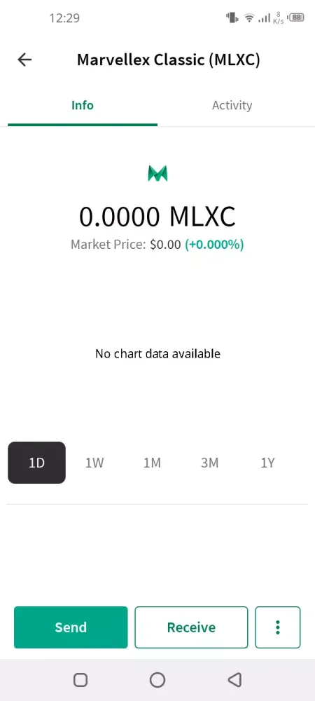 Marvellex Wallet スクリーンショット