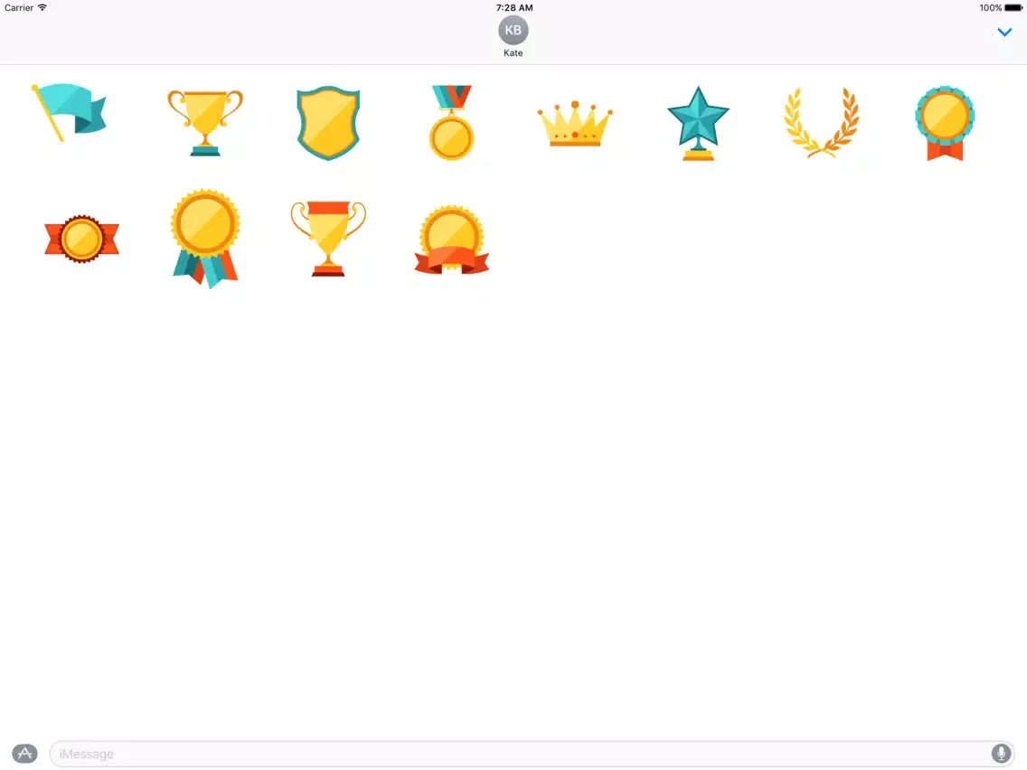 Award Stickers iPad  स्क्रीनशॉट