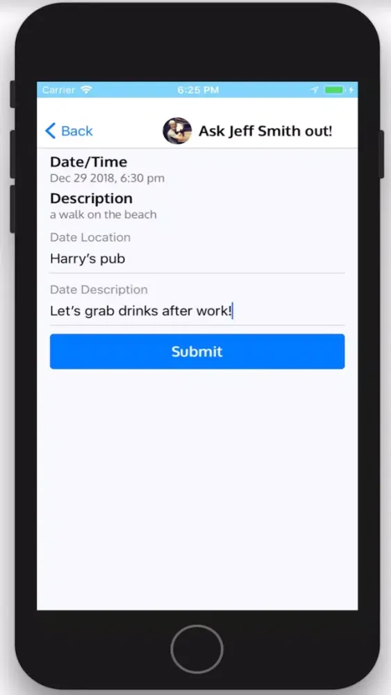 Tangkapan layar Tagg app