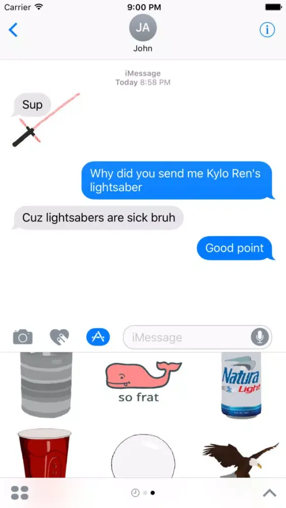 Screenshot di FratPack - The Sticker Pack Every Frat Bro Needs