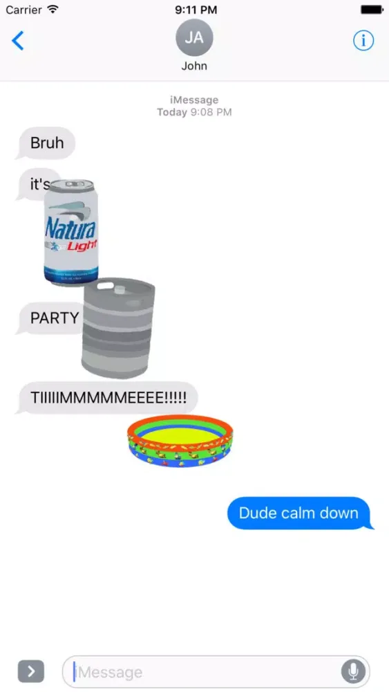 Screenshot di FratPack - The Sticker Pack Every Frat Bro Needs