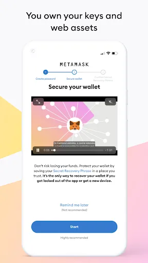 MetaMask Mobile Wallet スクリーンショット