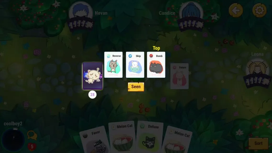 Captures d'écran de Kitty Cards