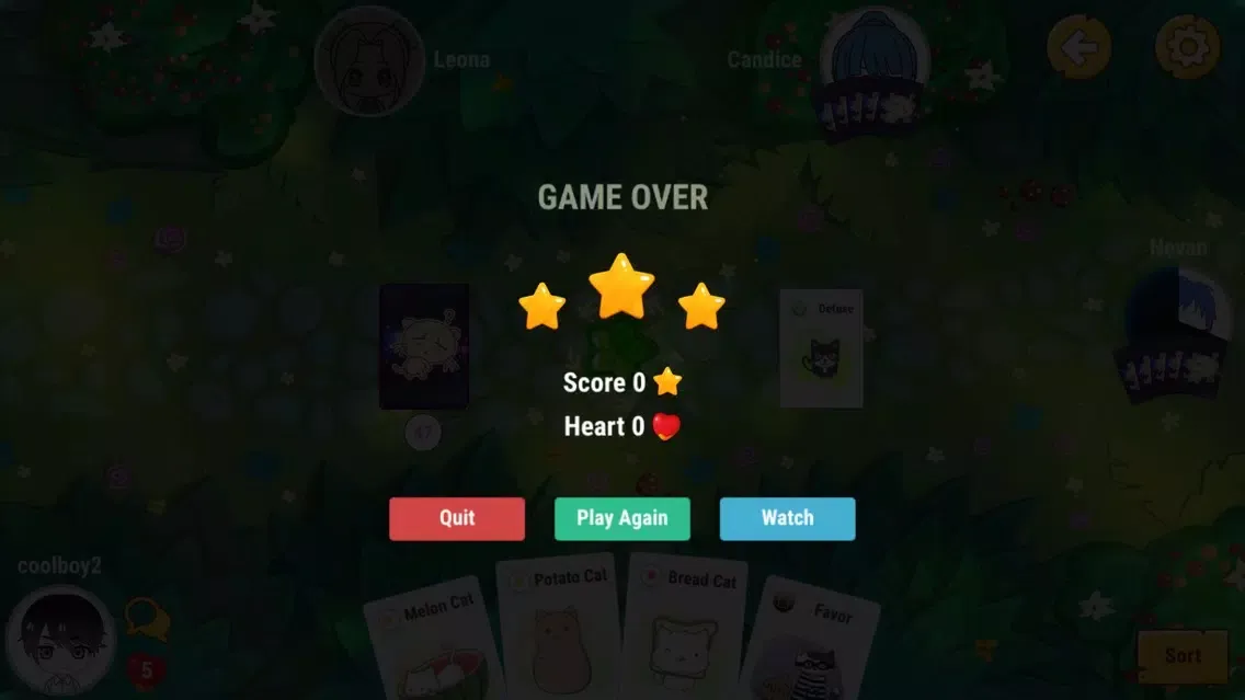 Captures d'écran de Kitty Cards