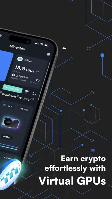 Zrzuty ekranu Mineable - Earn Passive Crypto
