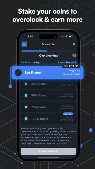 Zrzuty ekranu Mineable - Earn Passive Crypto
