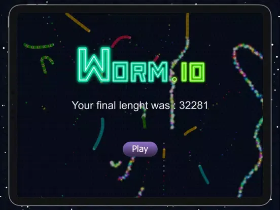 Worm.io: Snake Slither Worm iPad Screenshots