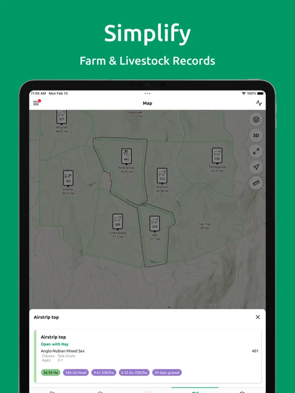 Mobble Farm Management iPad  Screenshots