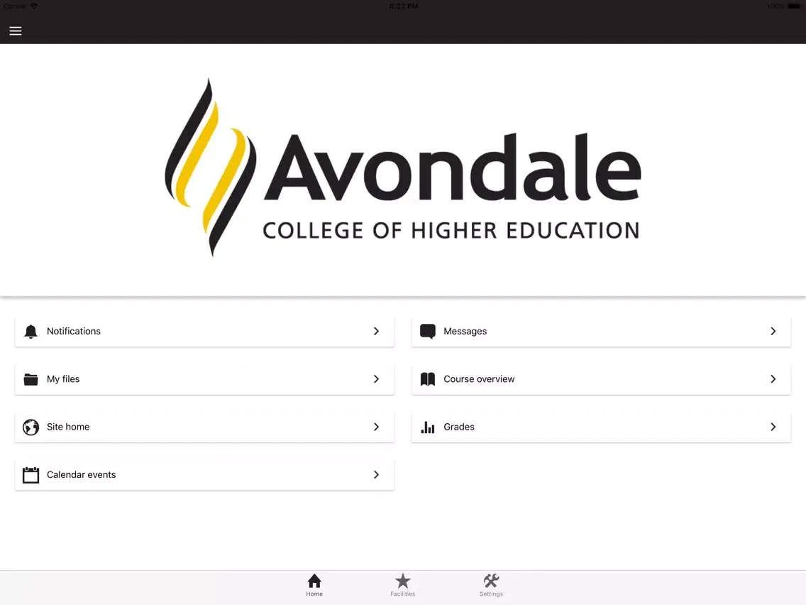 Captures d'écran de Avondale University iPad 