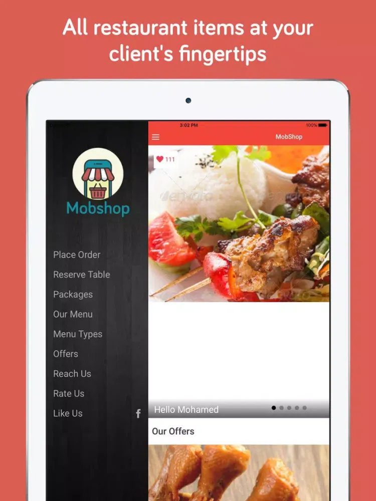 Mobshop Restaurant iPad  Ekran Görüntüleri