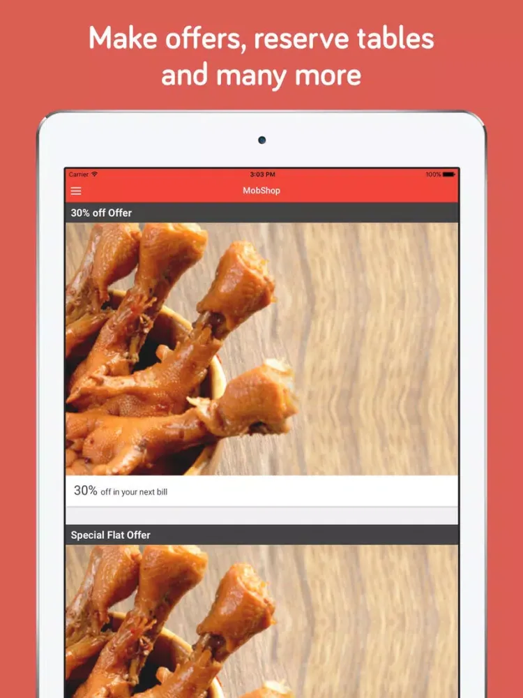 Mobshop Restaurant iPad  Ekran Görüntüleri