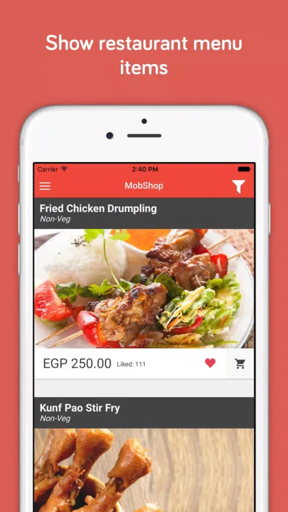 Mobshop Restaurant Ekran Görüntüleri