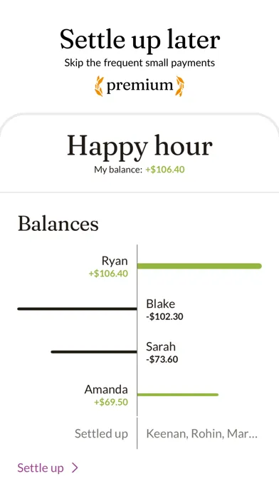 Capturas de pantalla de Heypenny – Split Bills & Trips