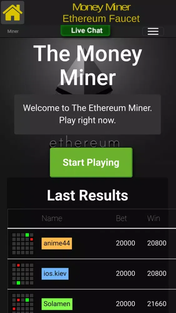 Money Miner - Ethereum Faucet স্ক্রিনশট