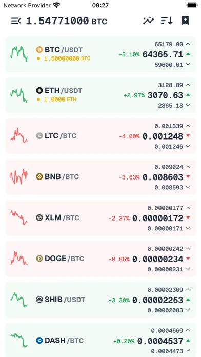 Capturas de tela do Moonitor: Crypto Portfolio