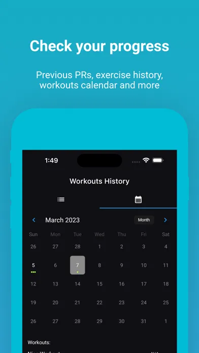Pumped - gym workouts notebook應用截圖