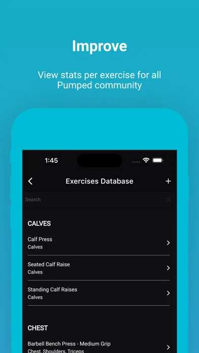 Pumped - gym workouts notebook應用截圖
