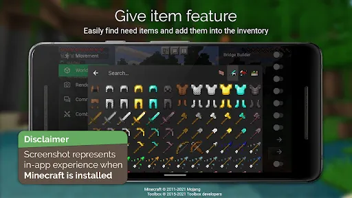 Captures d'écran de Toolbox for Minecraft: PE