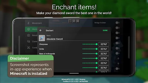 Captures d'écran de Toolbox for Minecraft: PE