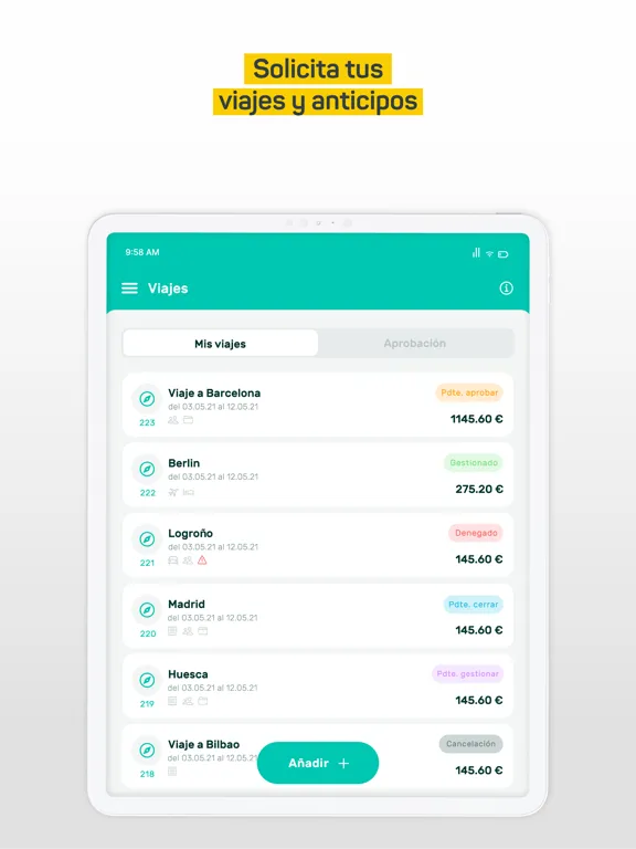 Tickelia - Notas de gastos iPad 应用截图