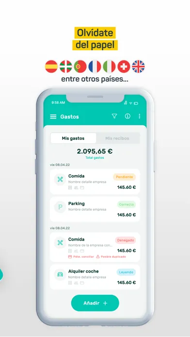 Tickelia - Notas de gastos应用截图
