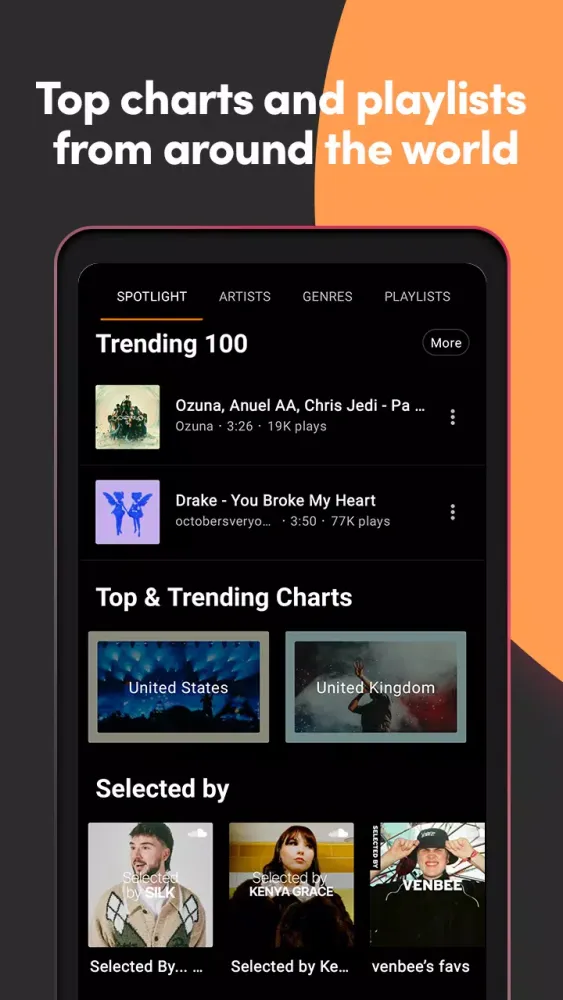 Capturas de pantalla de xMUSI - Simple Music Streaming