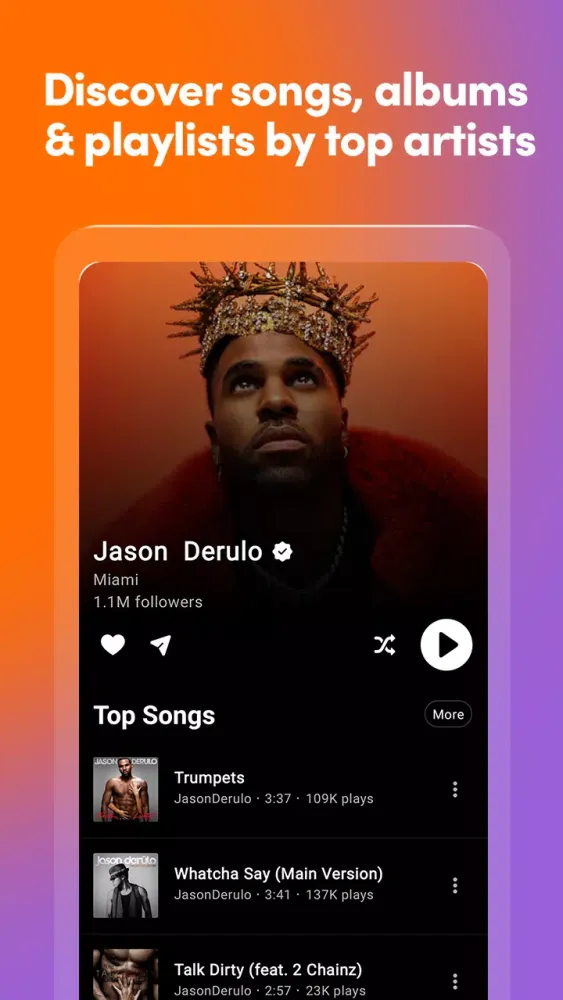 Capturas de pantalla de xMUSI - Simple Music Streaming