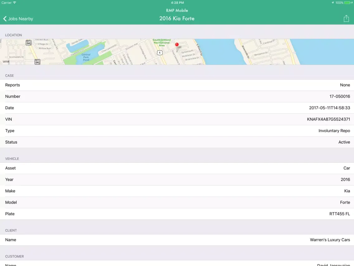 RMP Mobile iPad  Ekran Görüntüleri