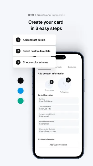 Скриншоты bCard - Digital Business Card
