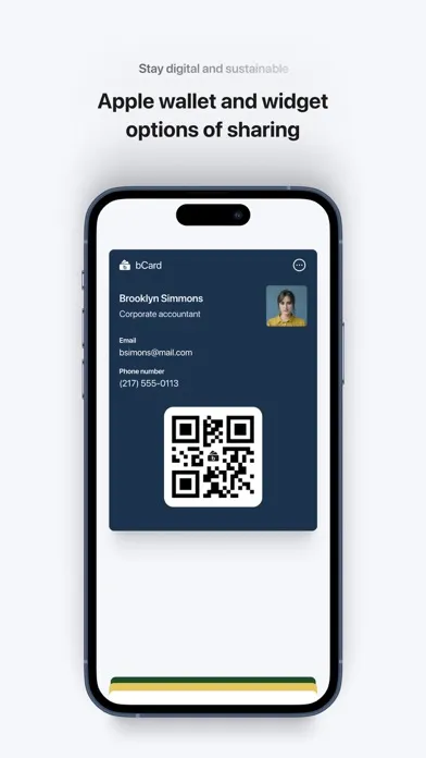 Скриншоты bCard - Digital Business Card