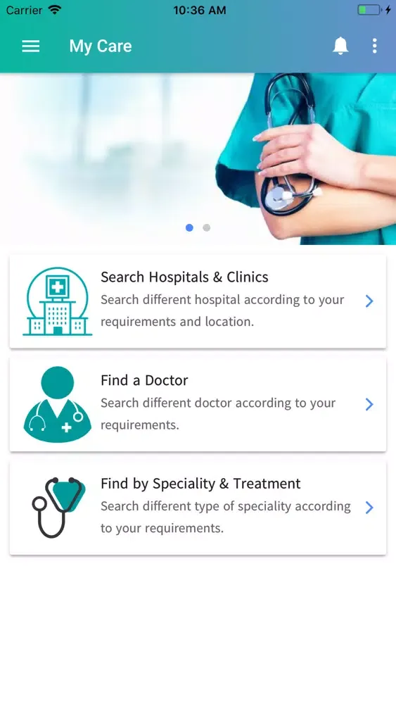 ภาพหน้าจอของ MyCare Pro