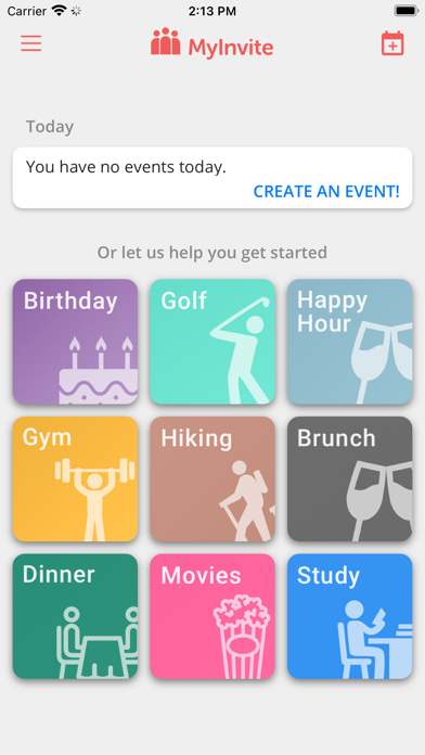 MyInvite - Invite. Chat. Go! Screenshots