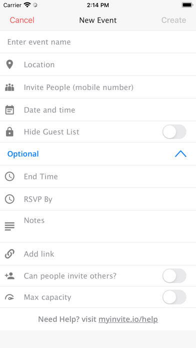 MyInvite - Invite. Chat. Go! Screenshots