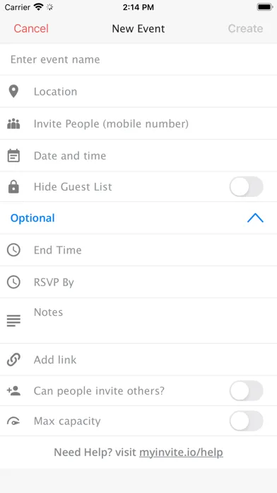 MyInvite - Invite. Chat. Go!应用截图