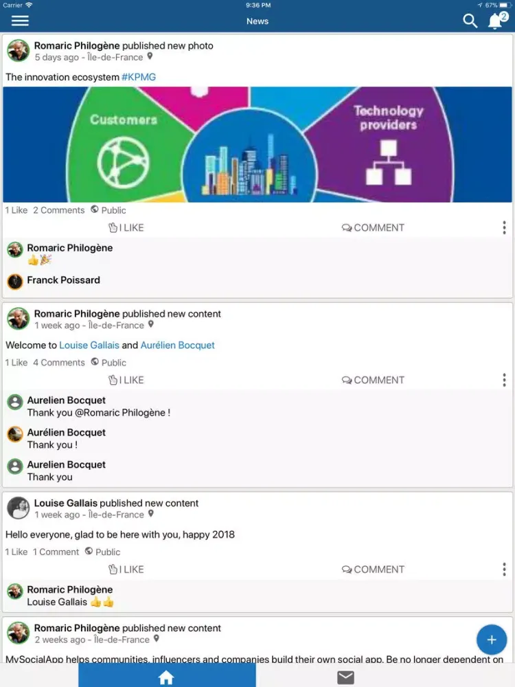 Capturas de pantalla de MySocialApp - your social app iPad 