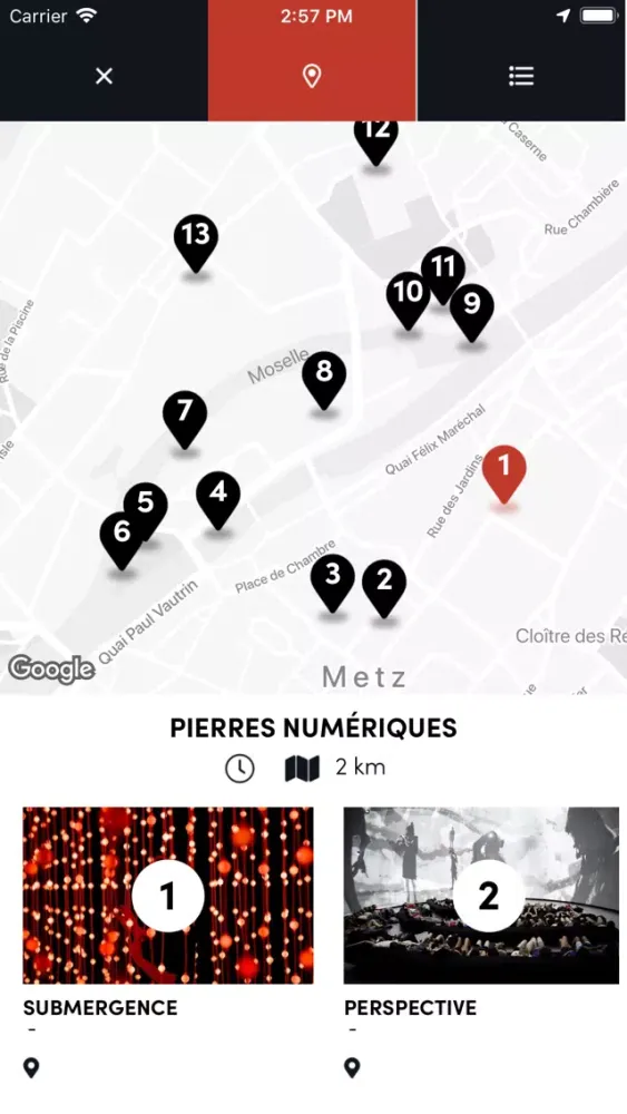 Capturas de tela do Constellations de Metz