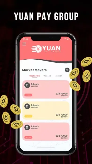 Capturas de tela do Yuan Pay Group
