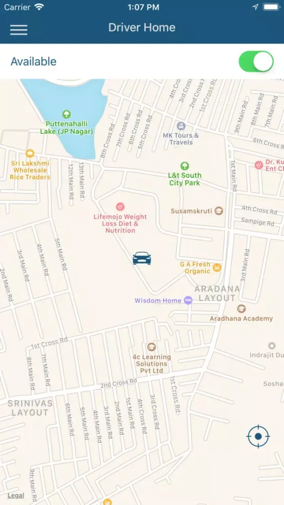 Strap Taxi App Driver Screenshots