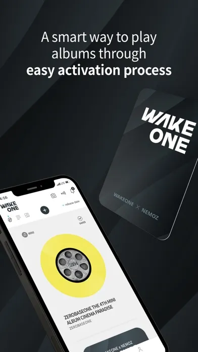 Tangkapan skrin WAKEONE x NEMOZ