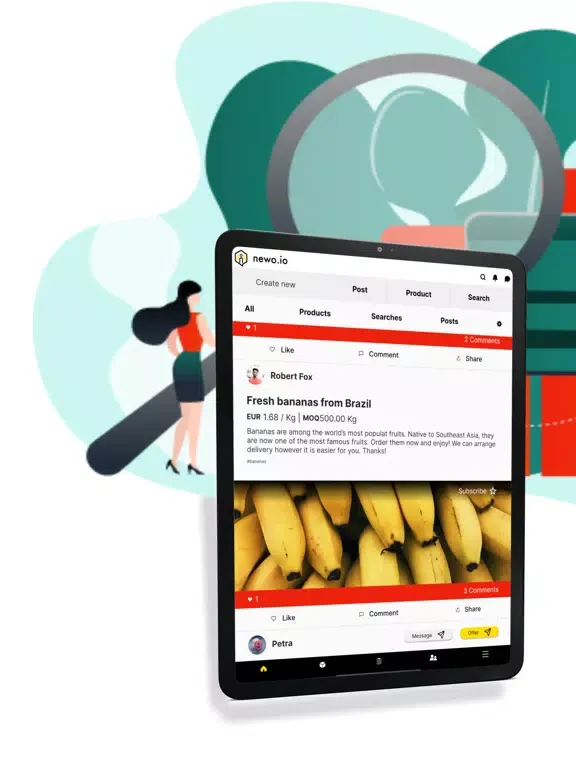 Ảnh chụp màn hình của newo.io iPad 